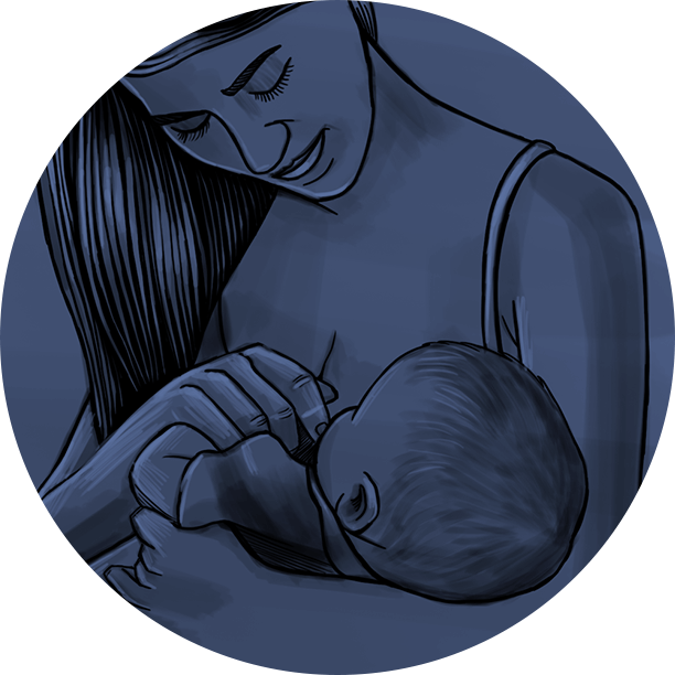 De mãe infectada para filho durante a gravidez, parto ou amamentação