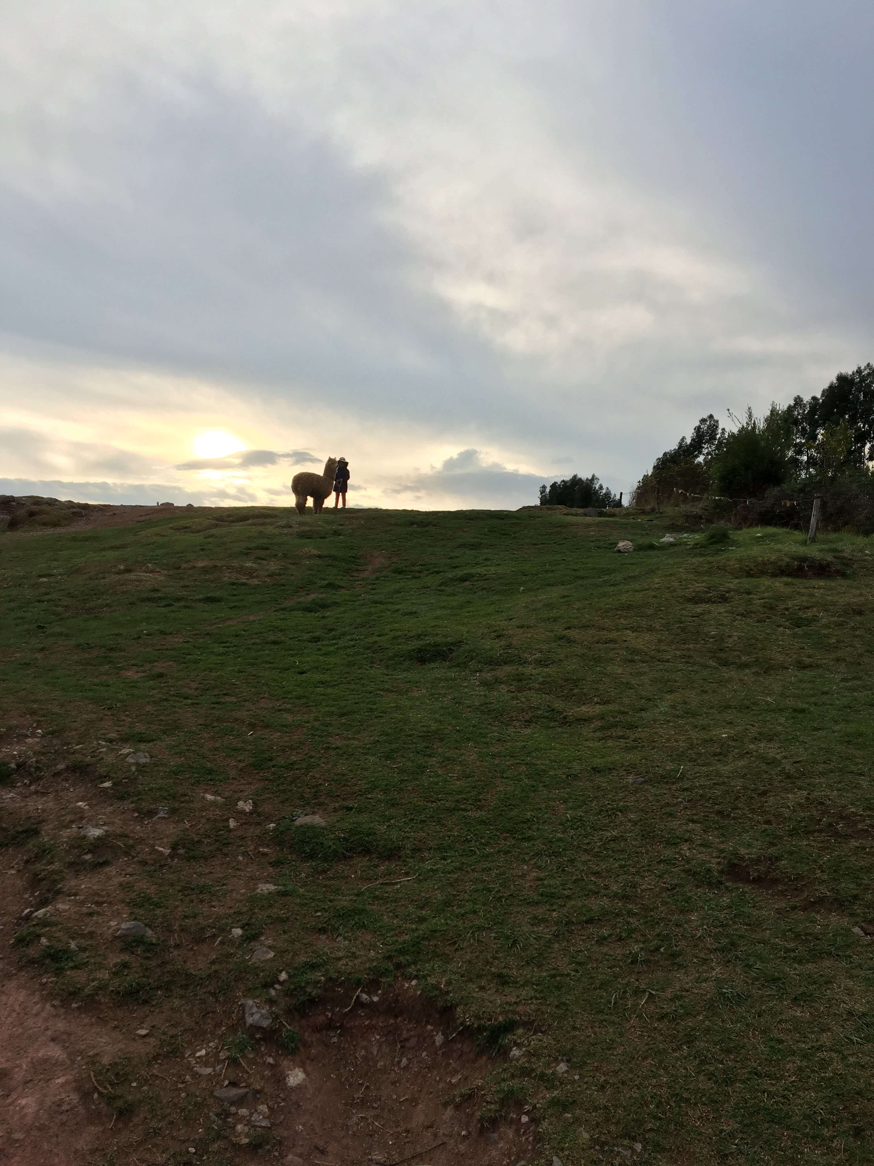 Fim de tarde em uma das paisagens peruanas